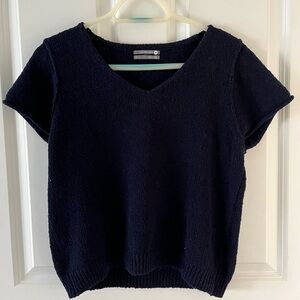 Anthropologie Short Sleeved Sweater (size: XS)